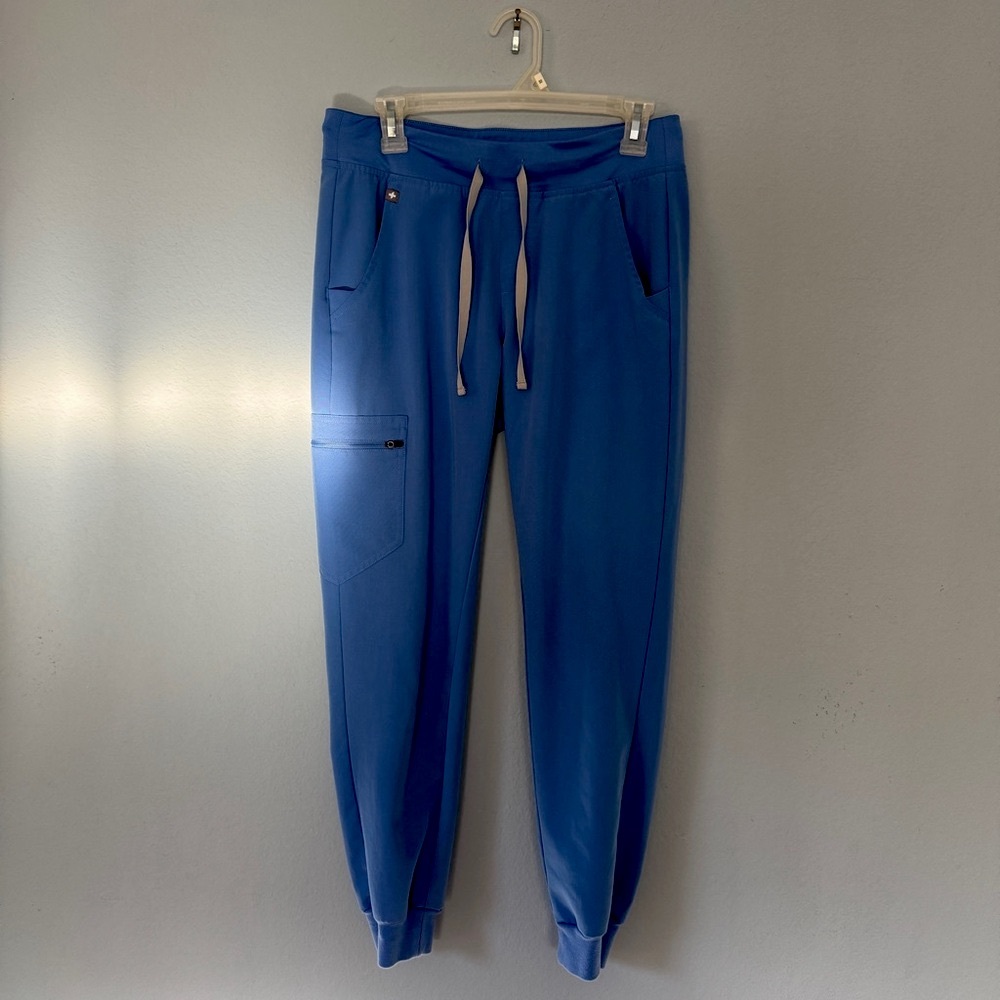 Figs Scrubs Zamora Jogger Pants Ceil Blue